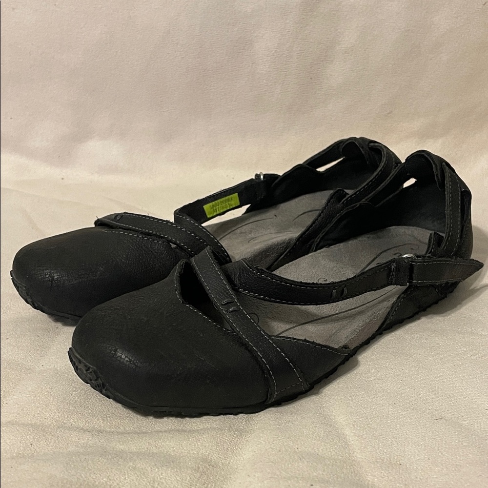 Ahnu Tullia Black Strap Ballet Flats